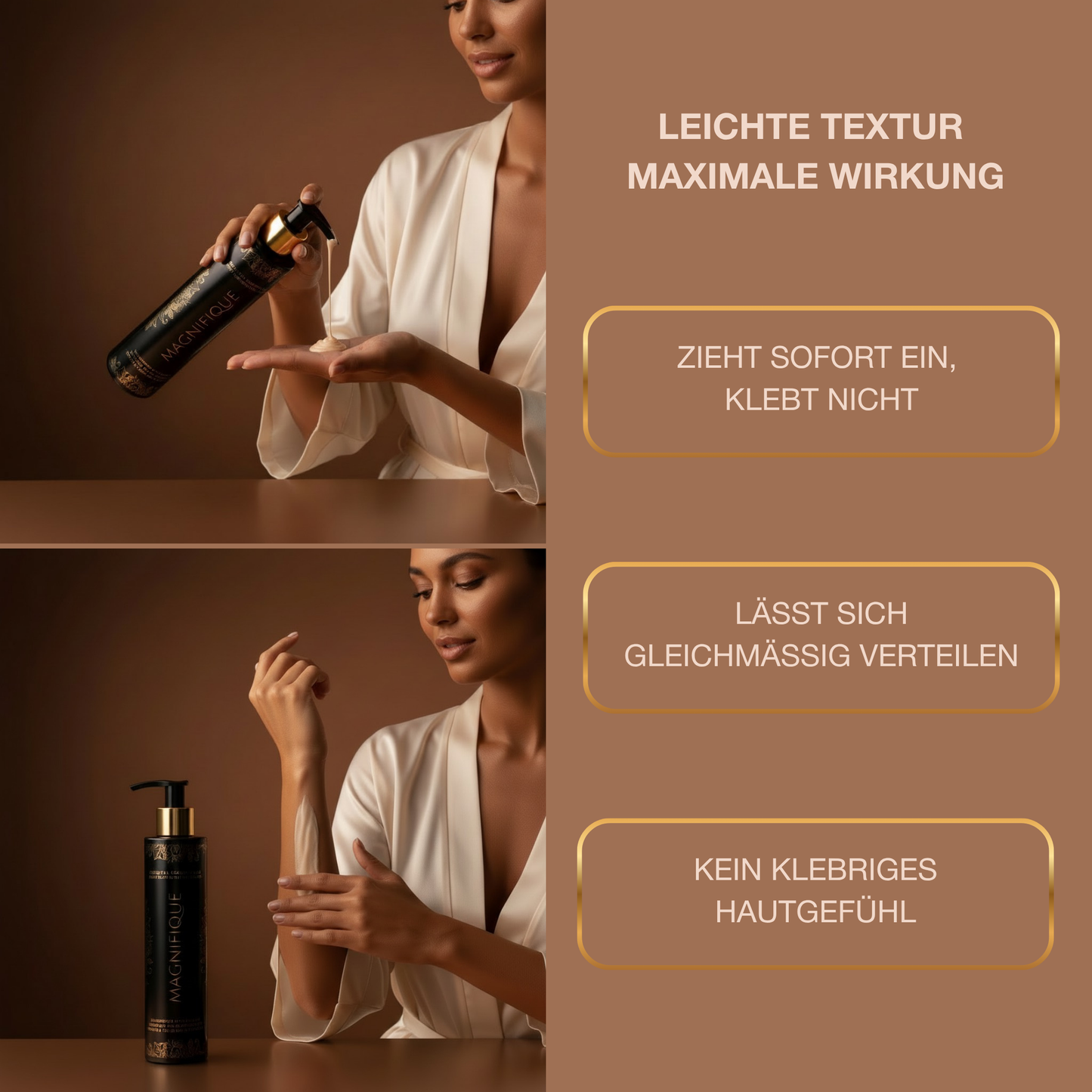 Magnifique Triple Sonnenbank Bräunungscreme – für tiefdunkle Bräune
