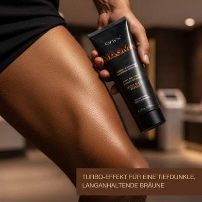 Magma Hot Tingle Sonnenbank Bräunungscreme – Triple Bronzer – Ultra-dunkle & feurige Bräune
