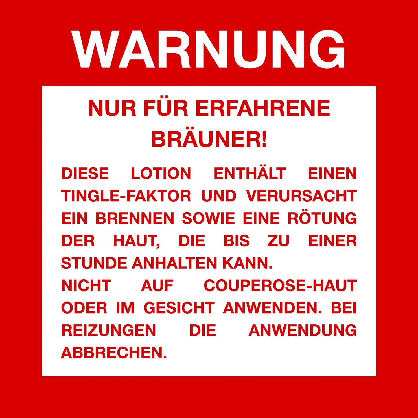 Magma Hot Tingle Sonnenbank Bräunungscreme – Triple Bronzer – Ultra-dunkle & feurige Bräune