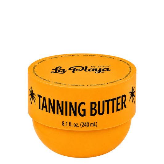 Onyx La Playa Bräunungsbutter 240 ml, Produkt-Packshot in orangefarbener Dose