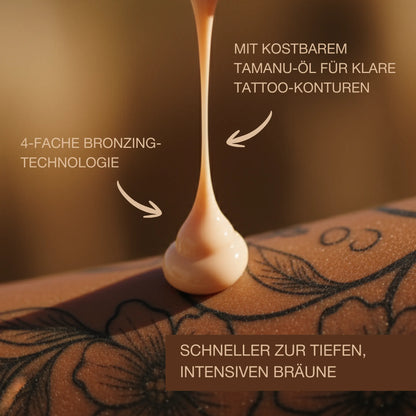 Tattoo Rose Sonnenbank Bräunungsbeschleuniger für Frauen mit Tattoo-Pflege