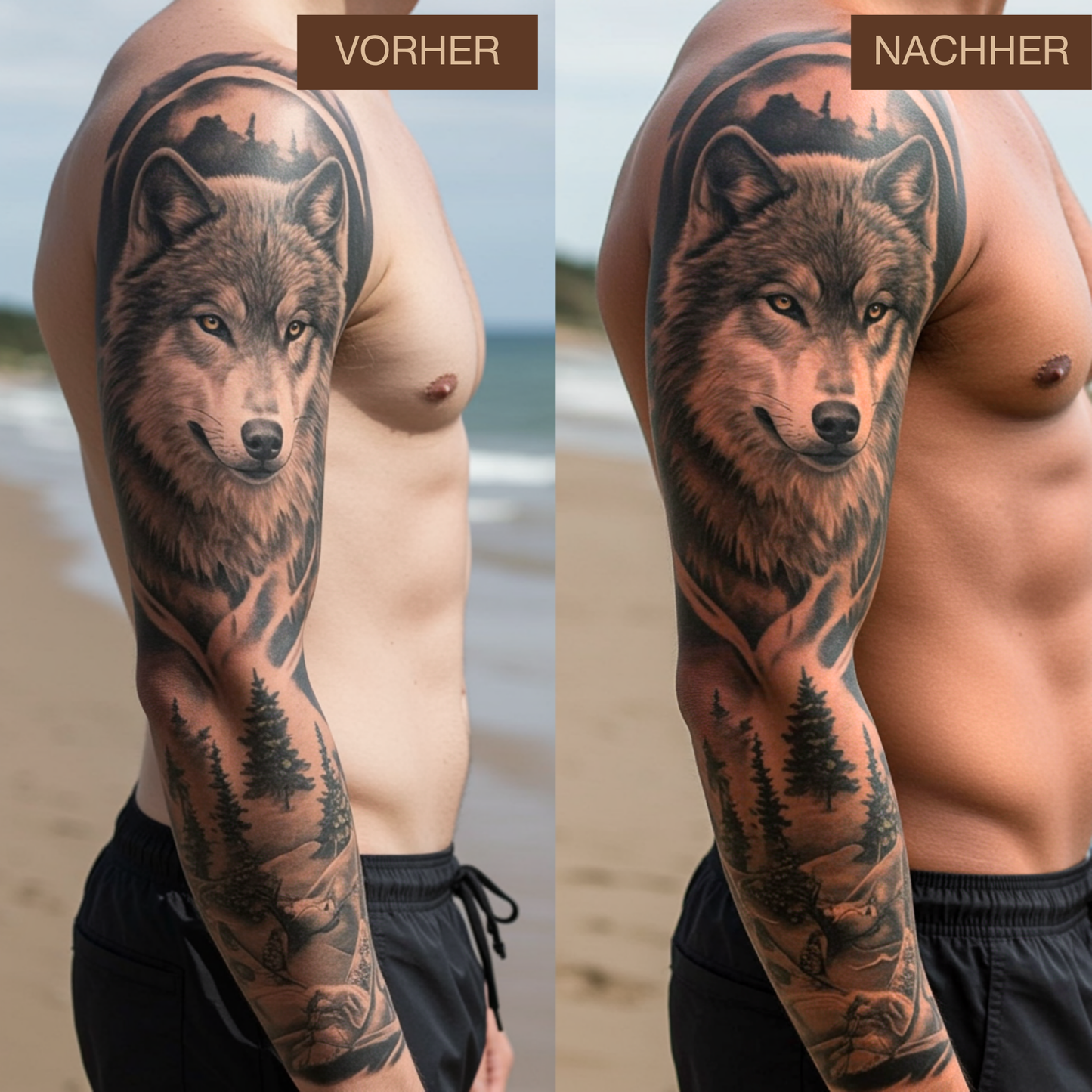 Tattoo Sonnenbank Bräunungscreme mit Bronzer – Intensives Bräunen & Tattoo-Pflege